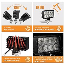 LED Tractor Work Lights 12v led Flood Light pods