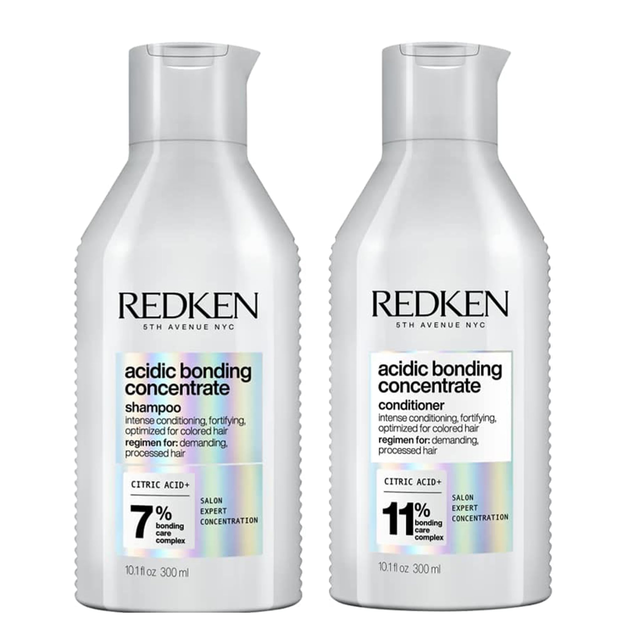 REDKEN Acidic Bonding Concentrate Shampoo and conditioner set, Sulphate Free for a Gentle Cleanse, Strengthens Bonds, Repairs Damage, intensely conditions and protects colour, 300ml