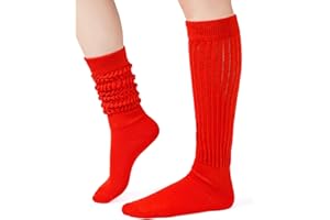HONGTEYA Slouchy Socks for Women Slouch Scrunch Knee High Boot Socks Soft Long Tube Socks