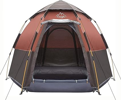 Amazon Com Toogh 3 4 Person Camping Tent 60 Seconds Set Up Tent Waterproof Pop Up Hexagon Outdoor Sports Tent Camping Sun Shelters Instant Cabin Tent Advanced Venting Design Provide Top Rainfly 2021 Update