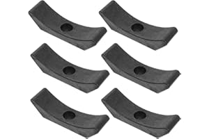 HOOTNEE 6pcs Black Plastic Dumbbell Saddles Replacement Rack 140mm Gym Fitness Storage Stand for Dumbbells