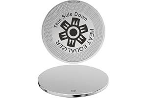 The Heat Equalizer Heat Diffuser for Gas Stove & Electric Stove - Aluminum & Copper Alloy, Hot Plate & Stove Burner Cover, Ring Plate Cover - (NC) 12 inch