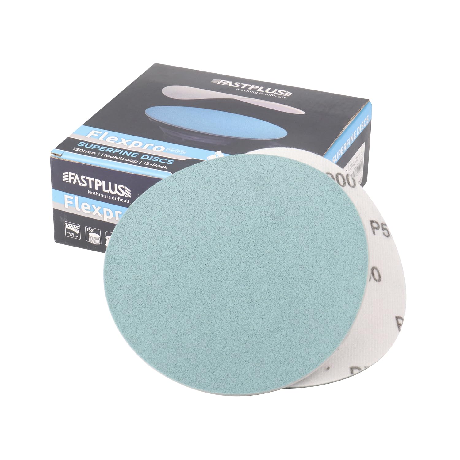 Photo 1 of 6 Inch Foam Disc Sanding Discs 15PCS Hook and Loop Foam Backed Discs 5000 Grit Assorted Wet and Dry Round Sand Paper for Random Orbital Sander