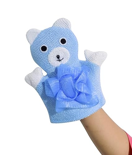 Fully Shower Sponge Loofah Pouf For Body Scrubber For Kids Boys And Girls 20 Gram Pack Of 1 (Blue)