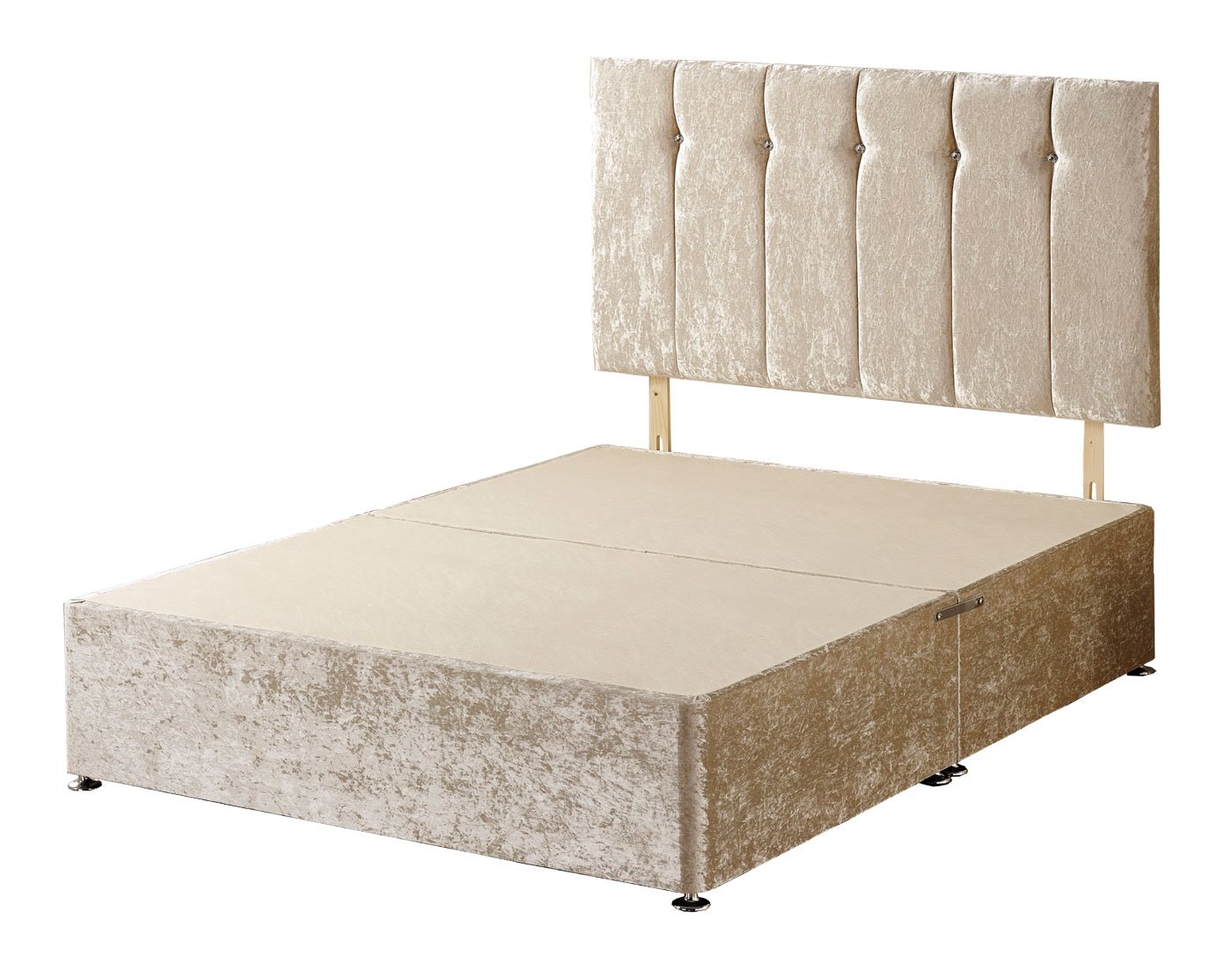 WINDSOR Divan, Fabric, Cream, Double