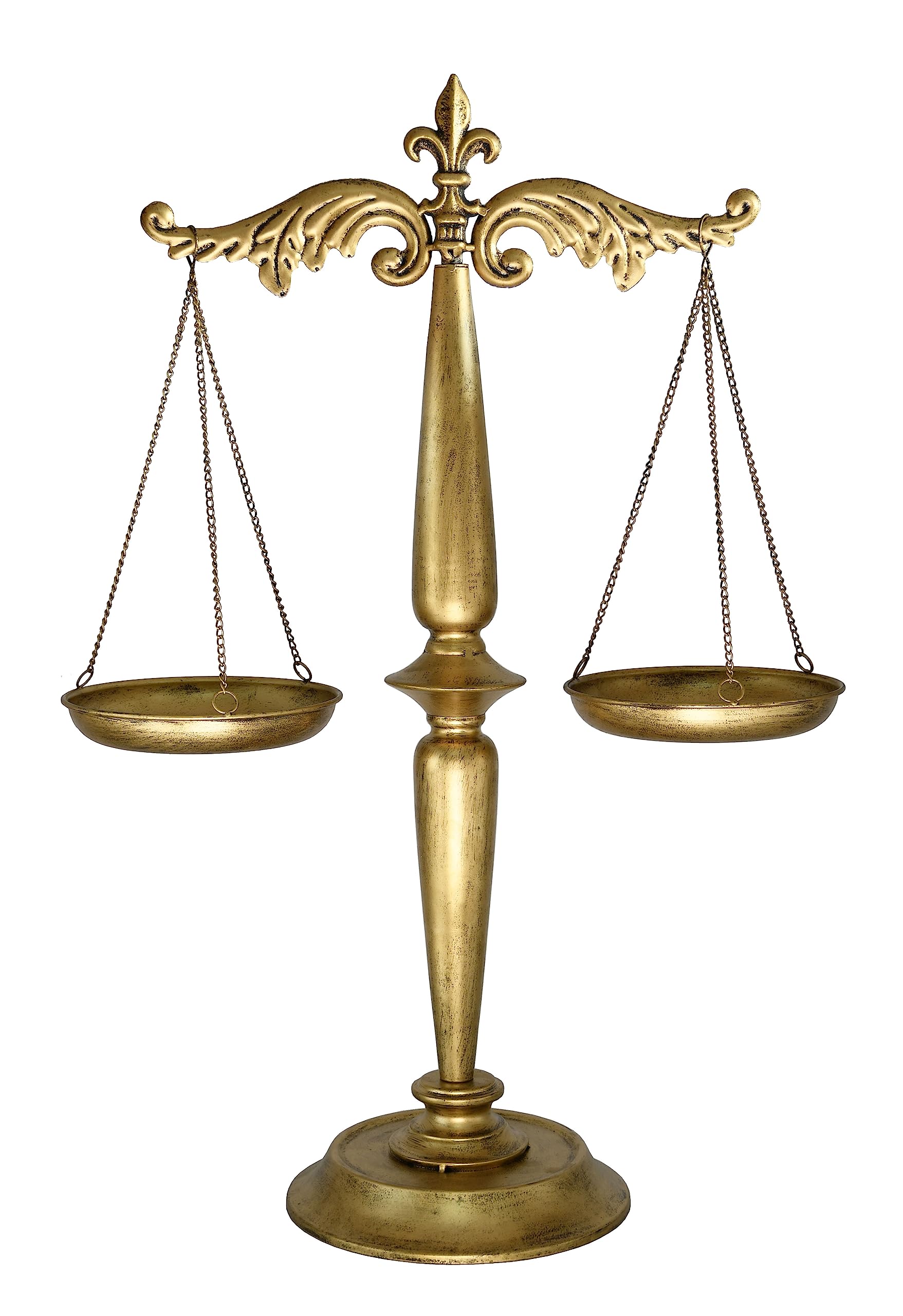 Owlgift Large Metal Jewelry Tower Organizer Stand, Necklaces Bracelets Earrings Holder Storage, Aesthetic Room Décor, Cosmetic Centerpiece Display, Lawyer Scale of Justice