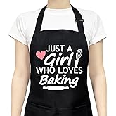 Xiynmeife Funny Aprons for Women with Pockets, Cute Cooking Baking Kitchen Aprons for Mom Chef, Gifts for Birthday Christmas