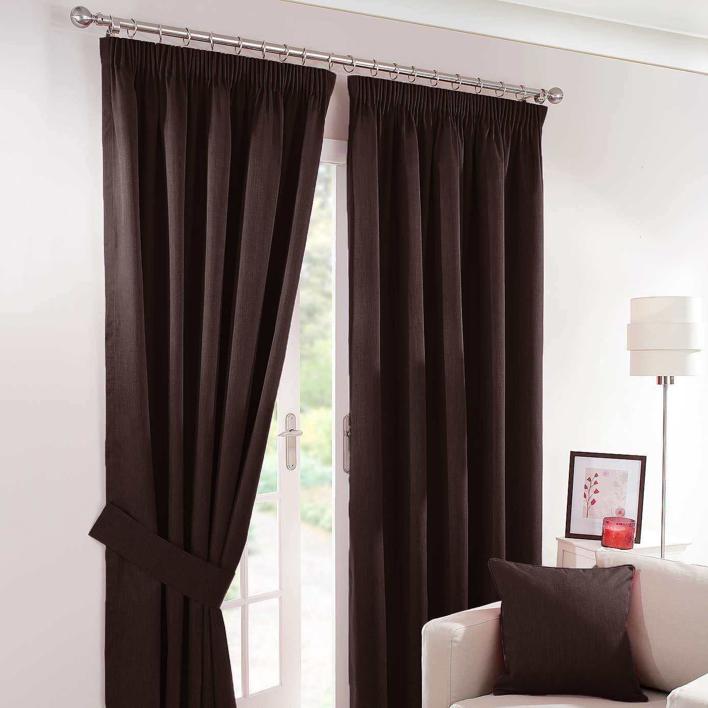 Pair of Luxury Thermal Light Insulating Blackout Pencil Pleat Tape Top