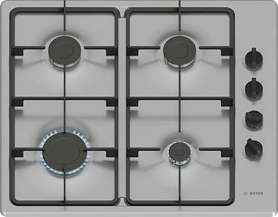 Bosch Series 2 PBP6B5K60 60cm Gas Hob 4 Burners Side Control