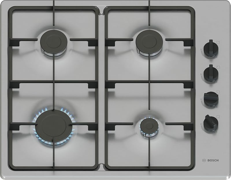 Bosch Series 2 PBP6B5K60 60cm Gas Hob 4 Burners Side Control