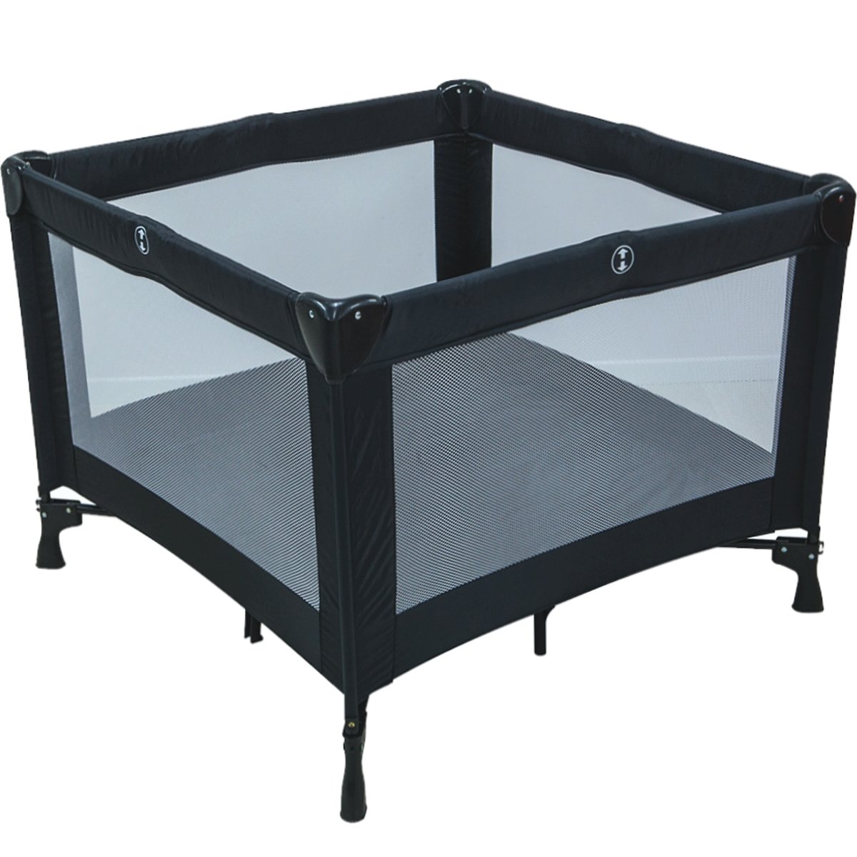 Baby PlayPen with mattress (100x100 cm) (BLACK) Amazon.co.uk Baby