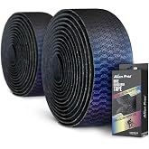 ALIEN PROS Chameleon Tail Bike Handlebar Tape (Set of 2) - Elevate Your Ride with Stylish, Comfortable, and Color-Shifting PU Tape for Enhanced Grip with These Bicycle Handle bar Tape (Blue)