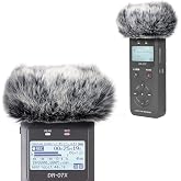 DR07X Windscreen Muff for Tascam DR-07X DR-07MKII Portable Digital Recorders, DR07X Mic Windscreen Artificial Fur Wind Muff by YOUSHARES