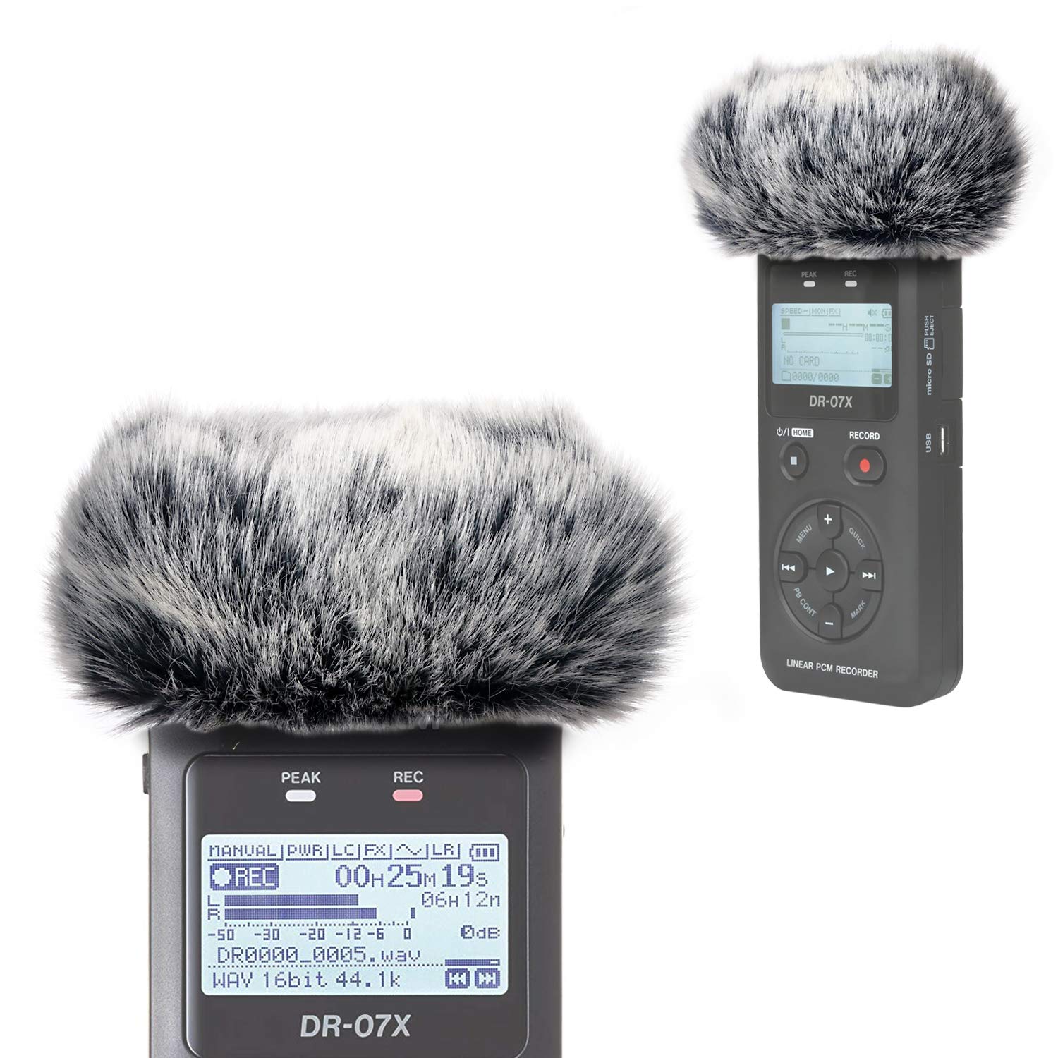 Photo 1 of DR07X Windscreen Muff for Tascam DR-07X DR-07MKII Portable Digital Recorders, DR07X Mic Windscreen Artificial Fur Wind Muff by YOUSHARES