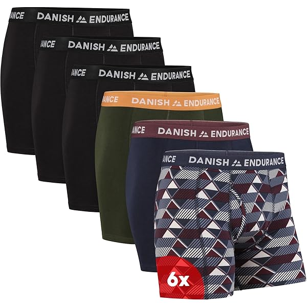 DANISH ENDURANCE Losse Gewoven Boxershorts voor Heren, Biologisch