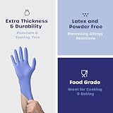 GUSTO Nitrile Gloves Small 100 Count Blue Powder Free Latex Free view 3