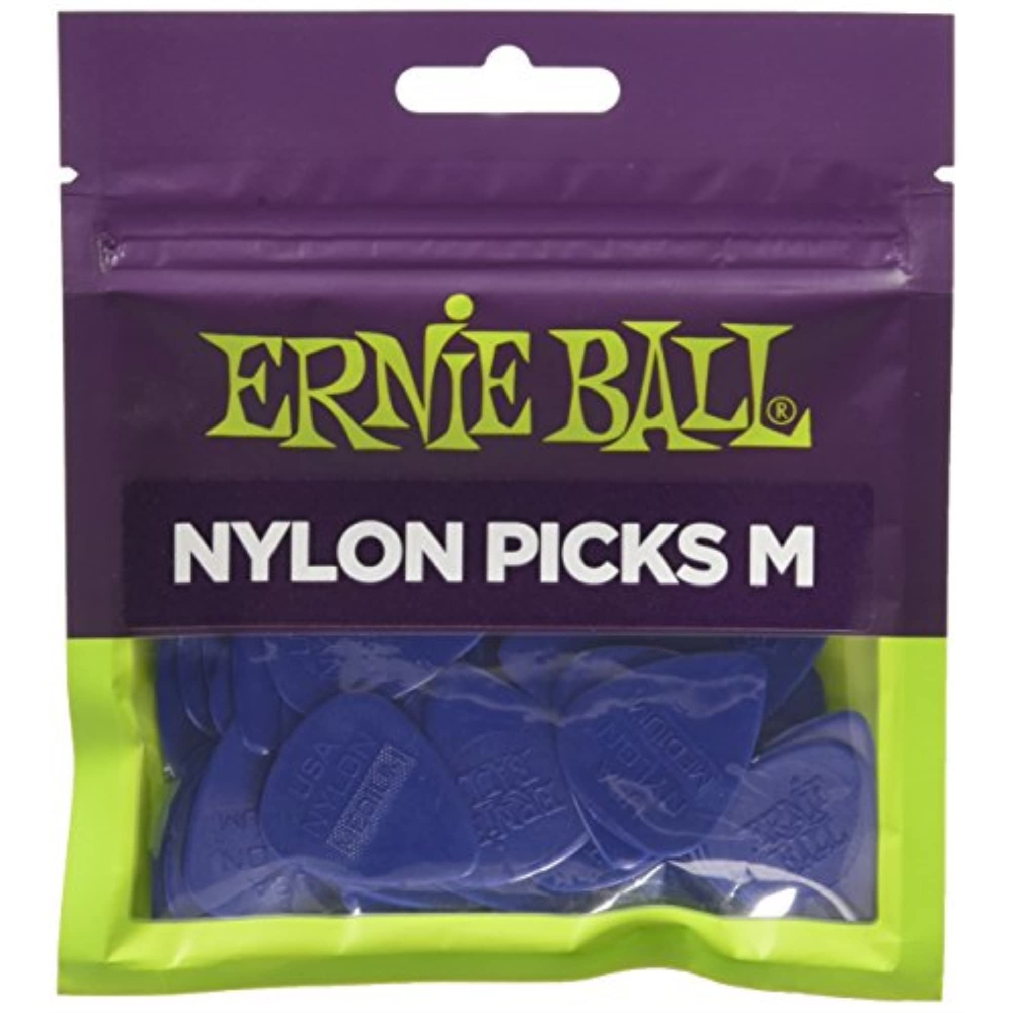 Ernie Ball P09131 Medium Injection Molded Nylon Picks 0.72mm bag of 50