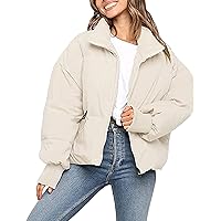 ZCSIA Women's Winter Long Sleeve Full Zipper Oversized Baggy