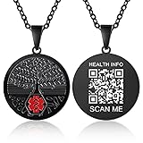 Theluckytag Medical Alert Necklace for Women