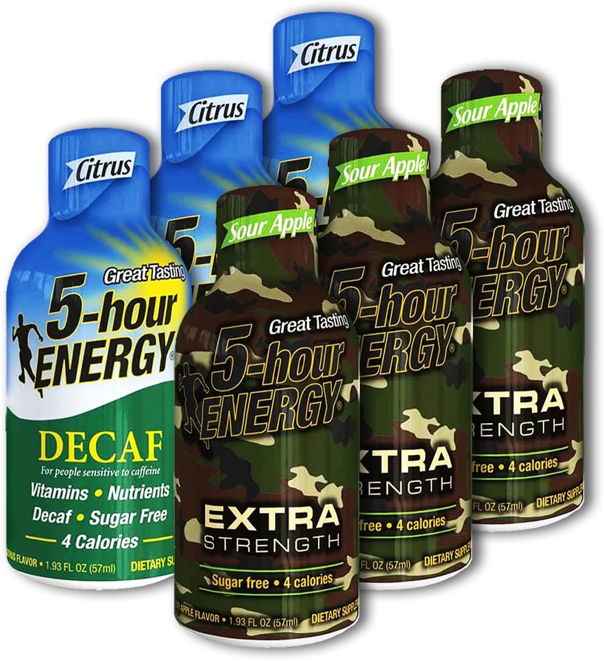5-hour ENERGY ® Shot, Extra Strength, Sour Apple, 1.93 oz, 2 - 12 Packs: Health & Personal Care