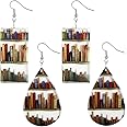 Amazon.com: Emibele Book Drop Earrings for Women, Waterdrop Teardrop ...