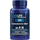 Life Extension Testosterone Elite, Male Health Support, 30 Capsules | Testosterone Support Formula with Pomegranate, Cacao &amp; Luteolin for Male Health; Non-GMO, Gluten-Free, Vegetarian