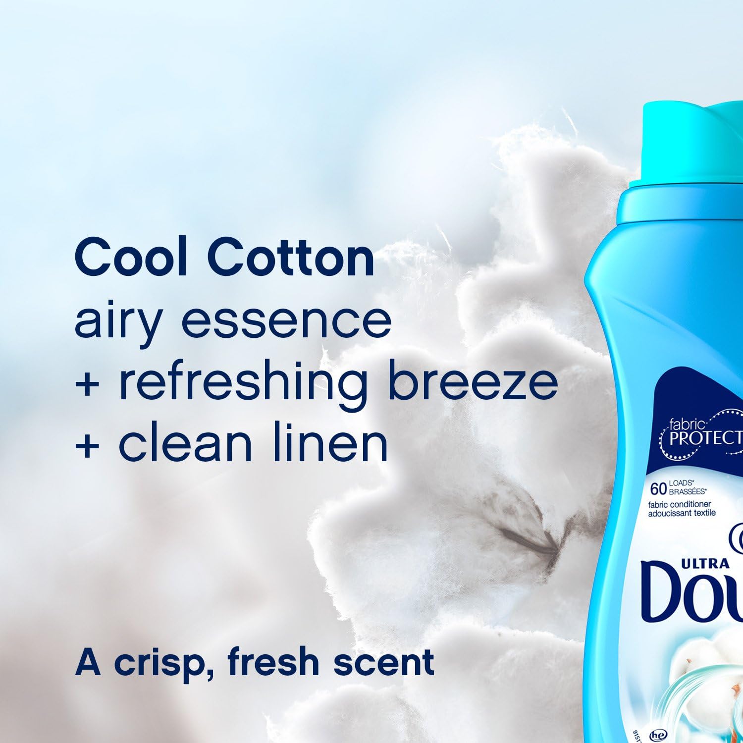 Downy Ultra Cool Cotton Liquid Fabric Conditioner (Fabric Softener) 51 Fl Oz (Pack of 2): Health & Personal Care