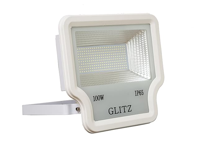 Glitz Smd flood light warm white 3000k, for outdoor use IP65, White body, driver inbuilt. (100)