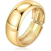 Svovin 1-3PCS Gold Cuff Bracelets for Women Wide Gold Bangle Bracelet Trendy Chunky Cuff Bangle Bracelets Irregular Statement