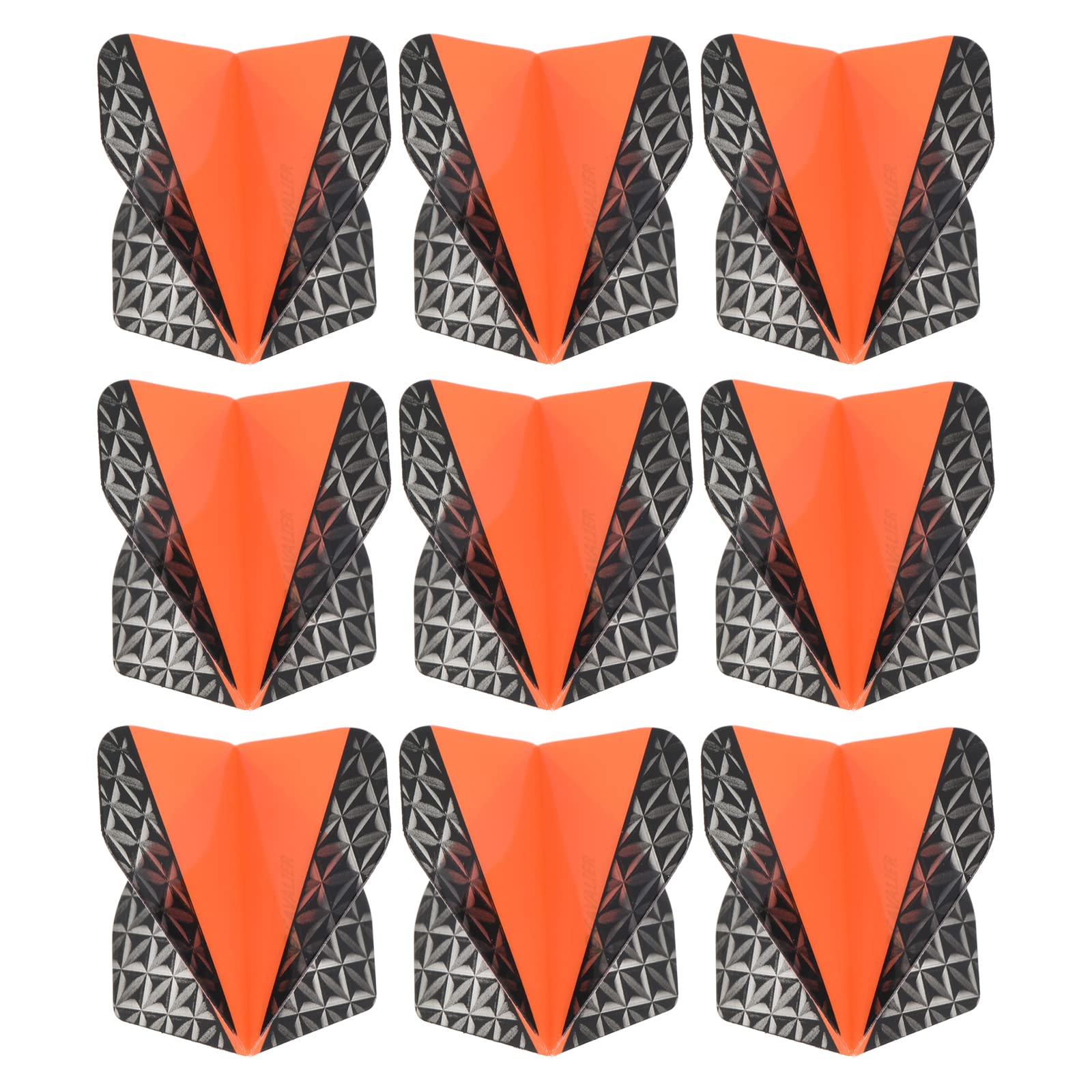 PATIKIL Dart Flights, 9 Pack PET Standard Darts Accessories Replacement Parts for Soft & Steel Tip, Black, Gray, Orange