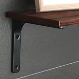 Sayayo Black Shelf Bracket Heavy Duty L Bracket 200x150mm 4Pcs EJR200B-4P view 3