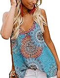 jonivey Women Cami Tops Basic Shirts V Cut Boho