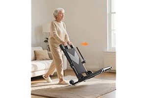 VOCIC Electric Chair Lift with Large Wheels, Ultra-Compact Chair Lift with T-Stabilized Base, Easy Mobility Design for Women & Seniors, Helps Stand from Floor, Supports 350 LBS, AX25