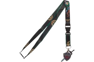 Bioworld The Legend Of Zelda Hero Of Time 22" Green Lanyard With ID Sleeve