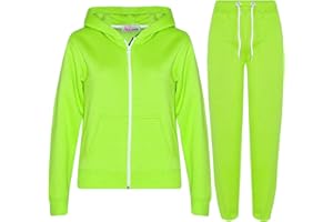 A2Z 4 Kids Unisex Plain Tracksuit Hoodie with Joggers Jogging Sweatpants Sports Activewear Set Girls Boys Age 2-13 years