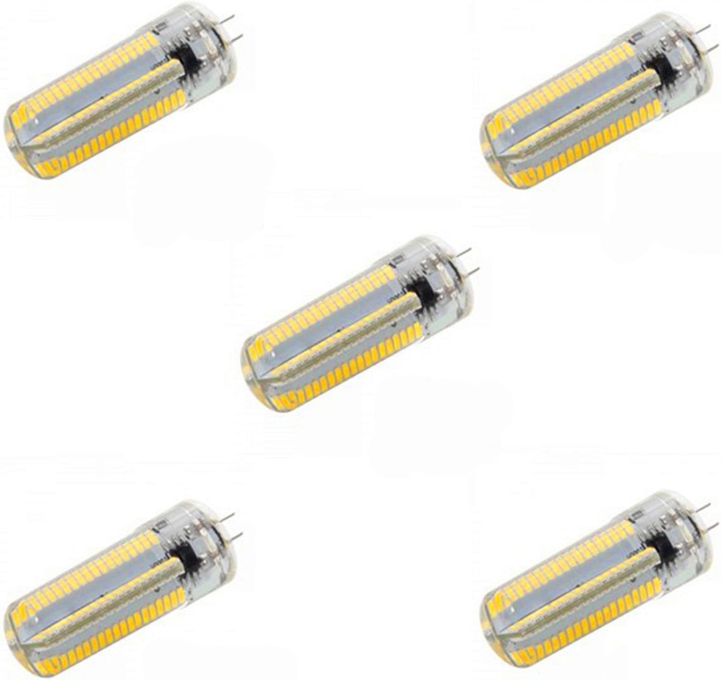 LFLING Decorative Bi-pin Lights G4 Dimmable 4W 152 LED 3014 SMD 300-400 LM Warm White Cool White AC 220-240V (5PC) (Color : Warm White)