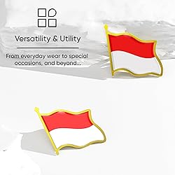Indonesia Flag Lapel Pin - Enamel Metal National