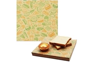 SWEETSTAR Premium Deli Paper Sheets 12"x12" - 300Pcs Greaseproof Liners for Food Boats, Pre Cut Deli Sandwich Wrappers, Best Kraft Food Wrapping Paper Sheets for Picnic, Festival, Fair or BBQ.