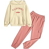 Arshiner 2 Pieces Girls Outfits Tie Dye Sweatsuits Pant Set Long Sleeve Athletic Sweatshirts and Sweatpants with Pockets
