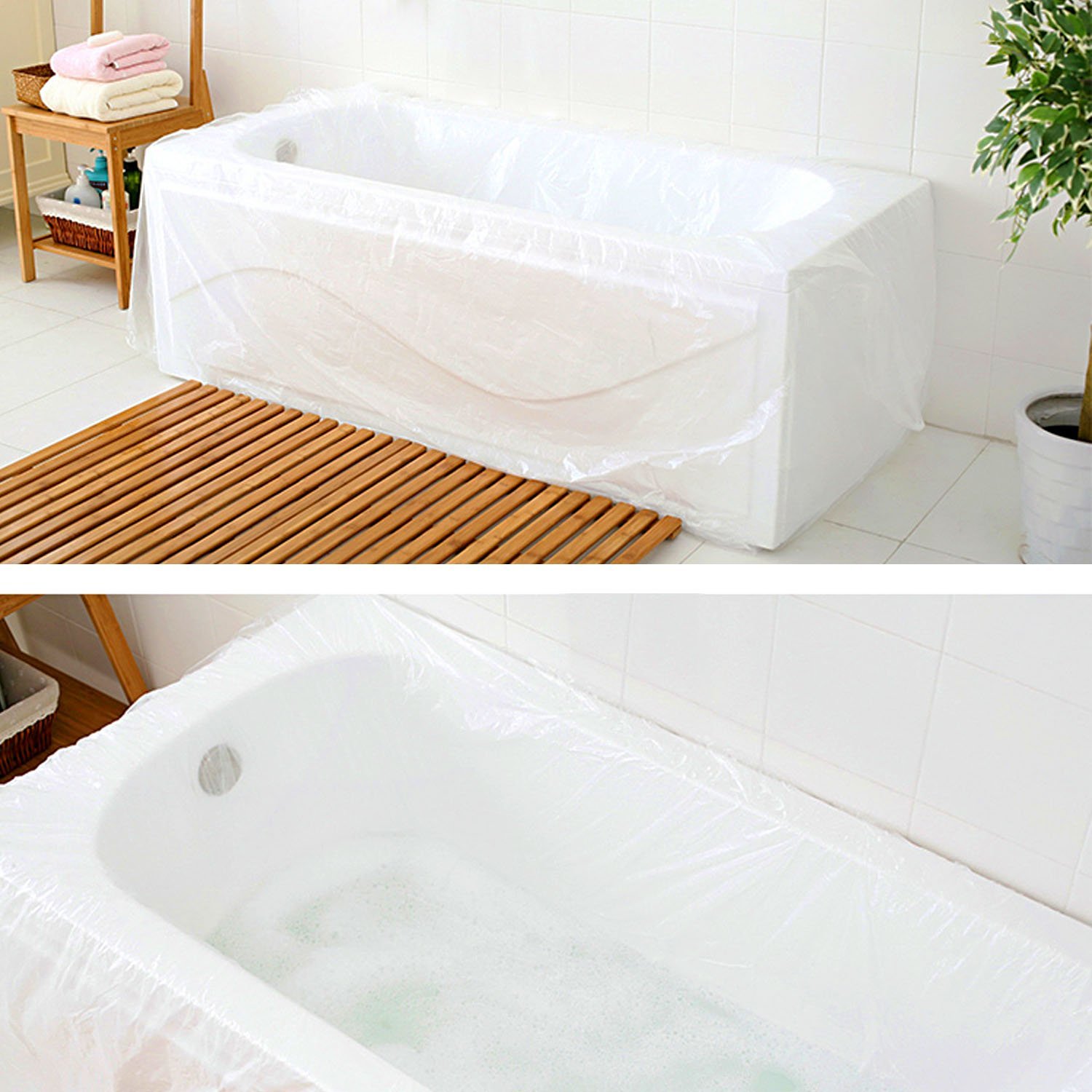 Amazon.com : TFY Ultra Large Disposable Film Bathtub ...