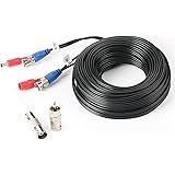 SHD 33Feet BNC Vedio Power Cable Camera Video BNC Cable Wire Cord for Surveillance CCTV Security System with Connectors(BNC Female and BNC to RCA)