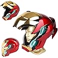 YONTYEQ Iron-Man MK 50 1:1 Wearable Helmet - Voice, Touch, and RC with LED Eyes, Realistic Sound Effects, Movable Back and Ear Panels, Perfect for Cosplay and Collectible Figures for Adults and Teens