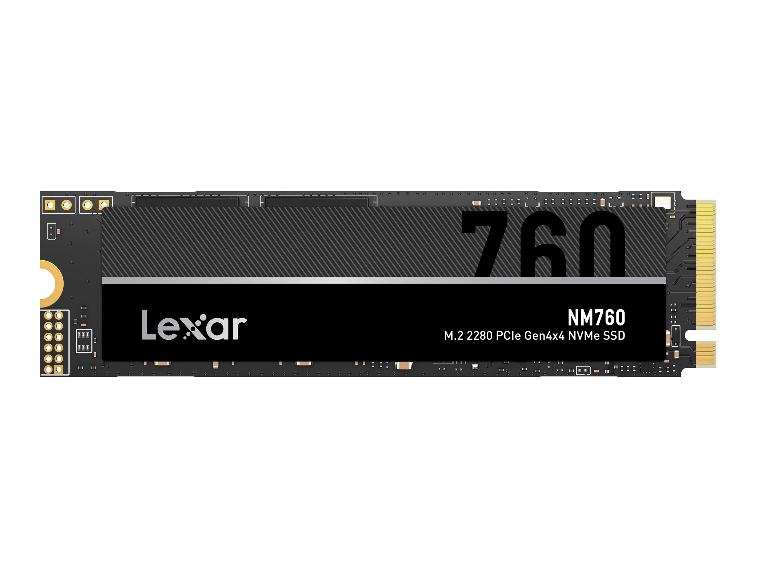Lexar NM760 1TB SSD, M.2 2280 PCIe Gen4x4 NVMe 1.4 Internal SSD, Up to 5300MB/s Read, Up to 4500MB/s Write, Internal Solid State Drive for PS5, PC, Laptop, Gamers, Professionals (LNM760X001T-RNNNG)