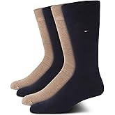 Tommy Hilfiger Men's Reinforced Heel Cotton Dress Socks (4-Pack)