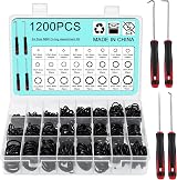 WiMas 1200PCS Rubber O-Ring Assortment Kit 24 Sizes Nitrile Grommet Seals w/ 4 view 1