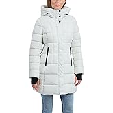 Puffer with Plaid Hooded Lining, Bone. Small