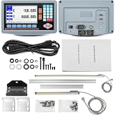 Jecoupoon 2-Axis DRO Kit Linear Scale 300mm+600mm for CNC Milling Machine | With Instruction Manual