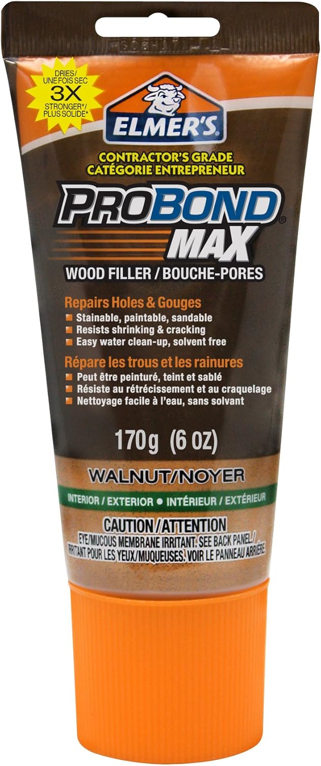 Elmer�s ProBond Max Tinted Wood Filler, Interior/Exterior