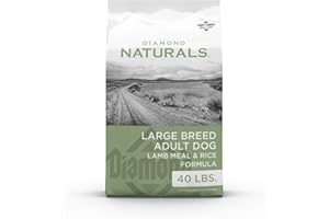 Diamond Naturals Large Breed Adult Dry Dog Food Lamb Meal and Rice Formula with Protein from Real Lamb, Probiotics and Essential Nutrients to Support Balanced and Overall Health in Adult Dogs 40lb