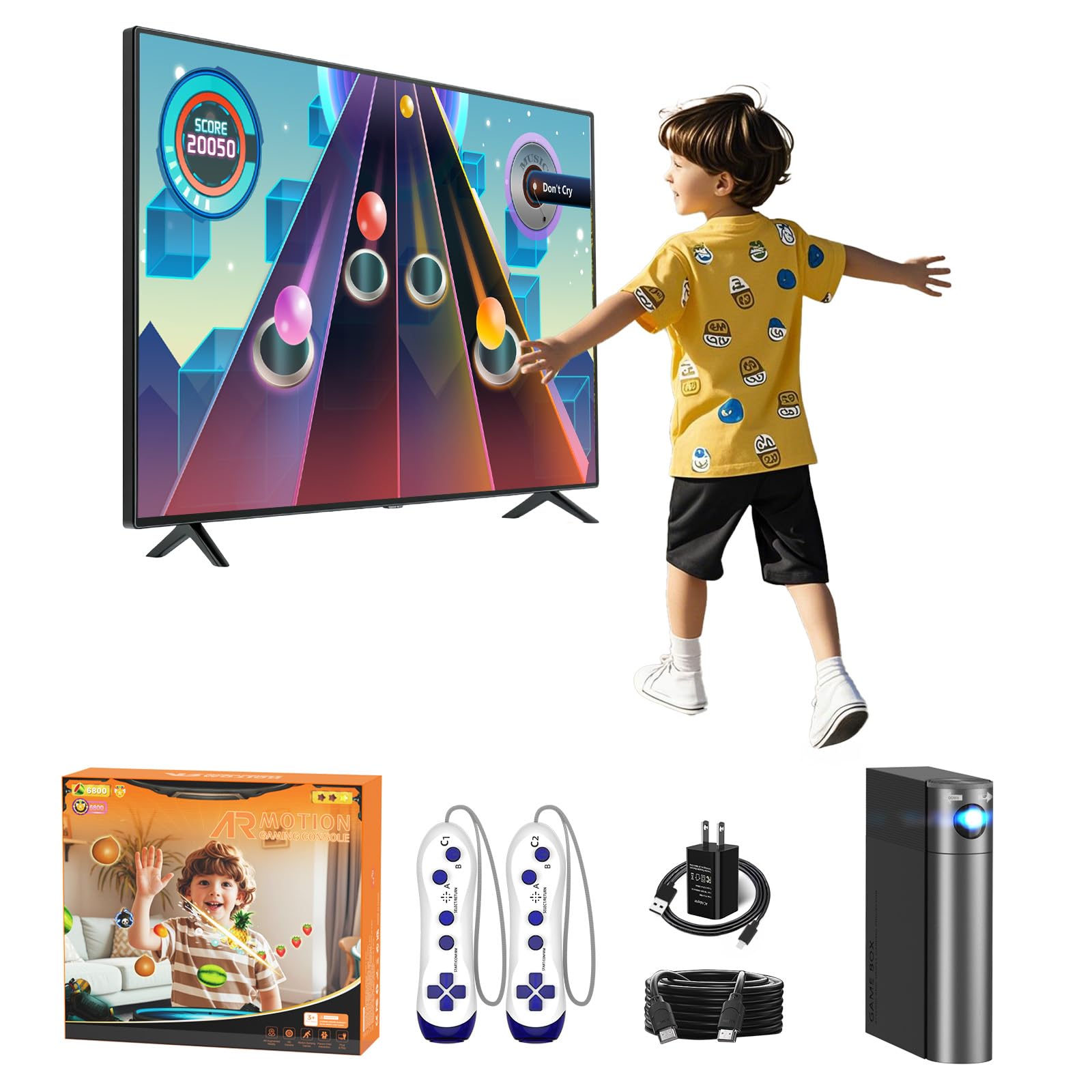 Photo 1 of **MISSING REMOTE AND CORD**MetFut AR Motion Gaming Console for Kids & Families - Plug & Play Video Game System for Indoor Physical Play & Interactive Family Fun. Great for Gifts, Game Nights, Parties, Playtime and Playdates
